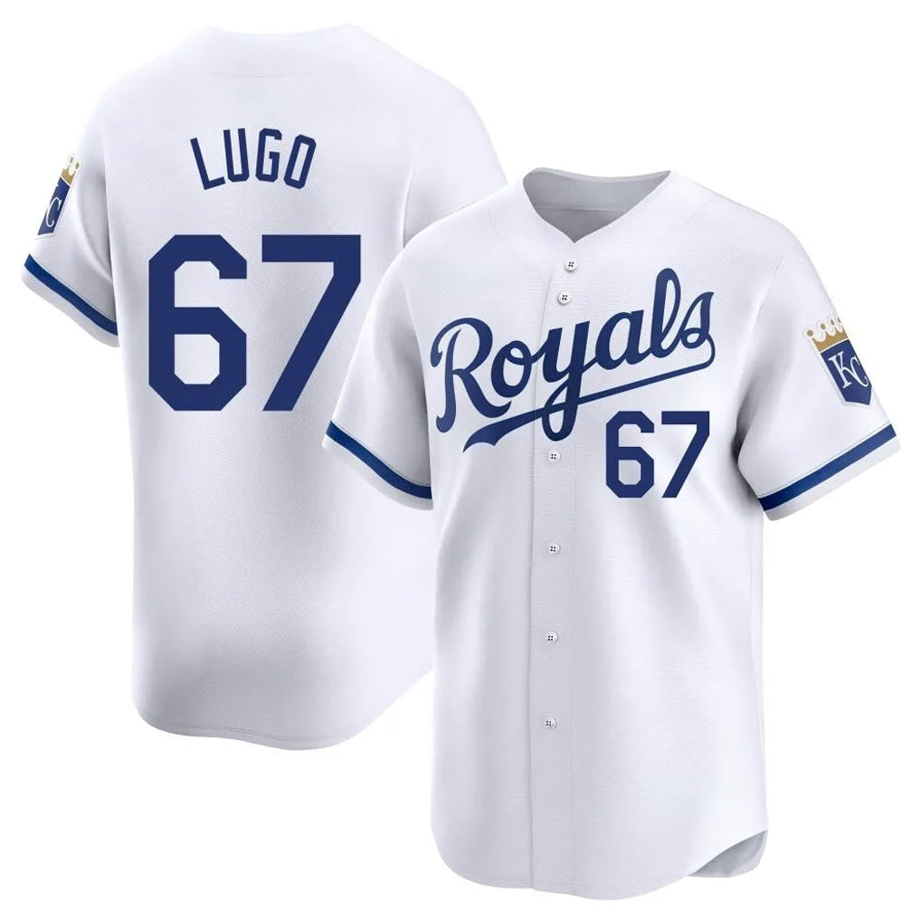 tocy KC.Royals #67 Seth Lugo Player White Alt Limited Home Stitched Jerseys