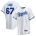 tocy KC.Royals #67 Seth Lugo Player White Home Game Stitched Jerseys