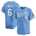 tocy KC.Royals #6 Jonathan India Player Light Blue Alt Limited Home Stitched Jerseys
