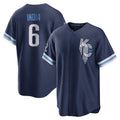 tocy KC.Royals #6 Jonathan India Player Navy City Connect Home Game Stitched Jerseys