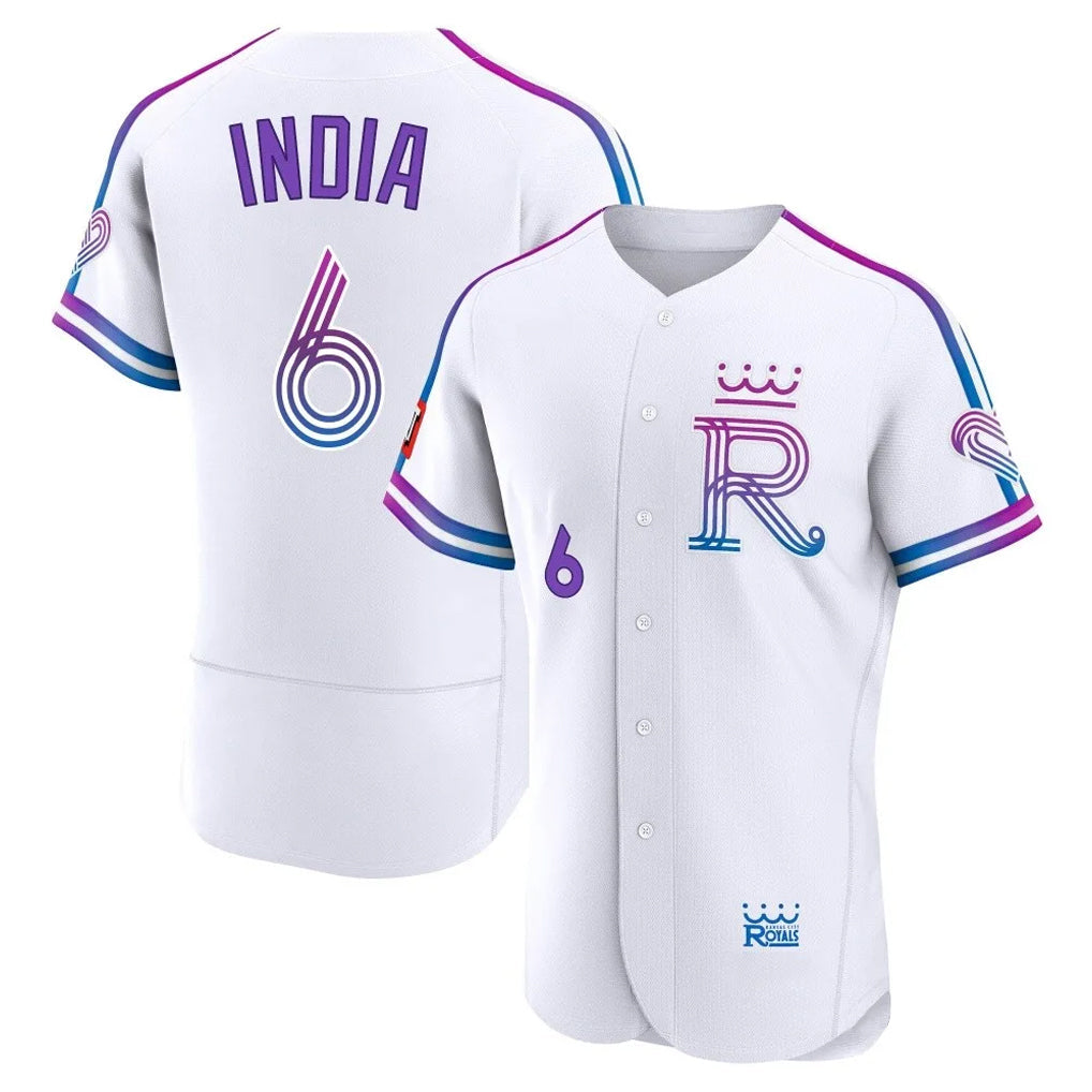 tocy KC.Royals #6 Jonathan India Player White 2026 City Connect Limited Elite Home Stitched Jerseys