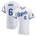 tocy KC.Royals #6 Jonathan India Player White Limited Elite Home Game Stitched Jerseys
