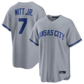 tocy KC.Royals #7 Bobby Witt Jr. Player Grey Road Game Home Stitched Jerseys