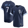 tocy KC.Royals #7 Bobby Witt Jr. Player Navy City Connect Limited Home Stitched Jerseys