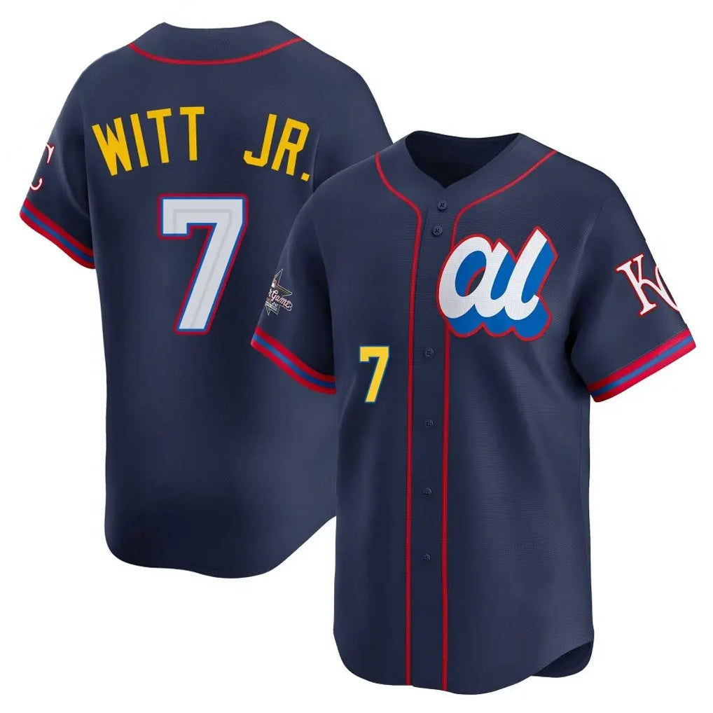tocy KC.Royals #7 Bobby Witt Jr. Player Navy Limited American League All-Star Edition Stitched Jerseys