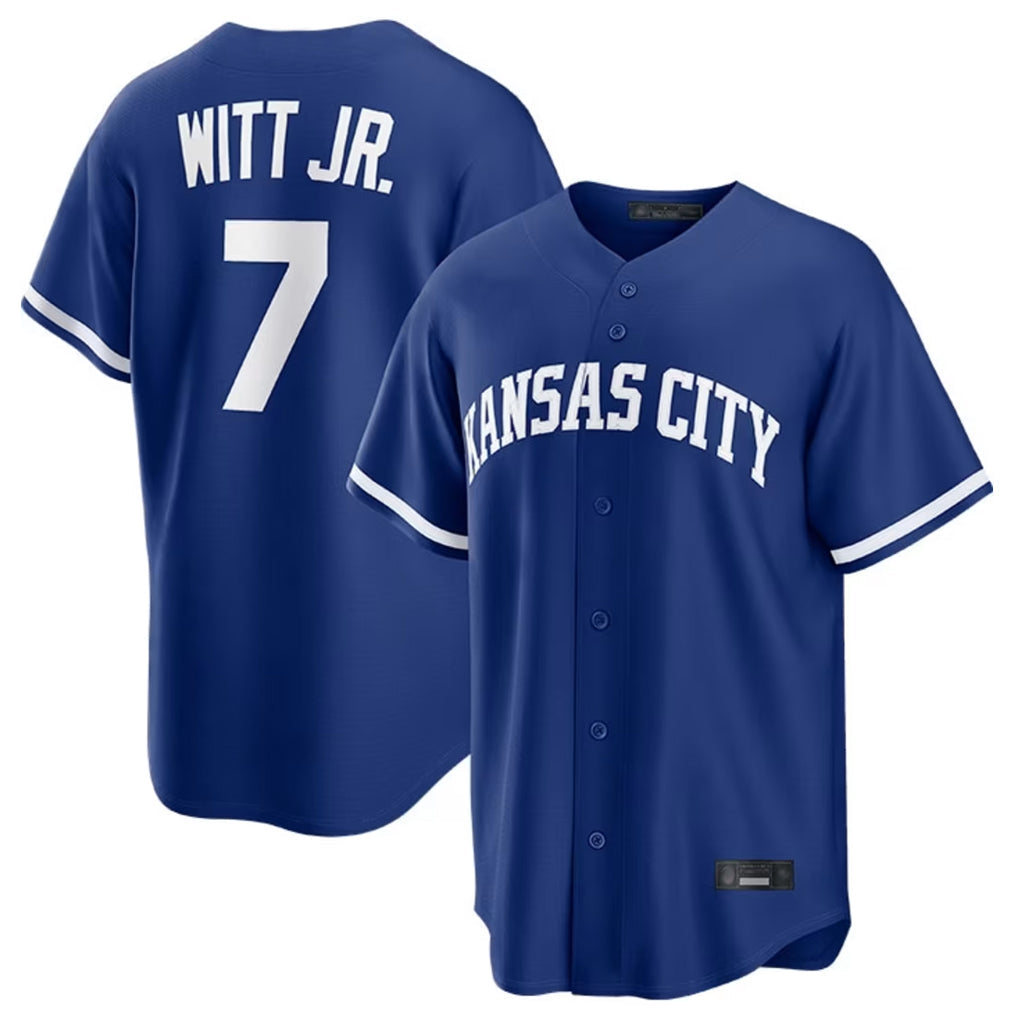 tocy KC.Royals #7 Bobby Witt Jr. Player Royal Game Home Stitched Jerseys