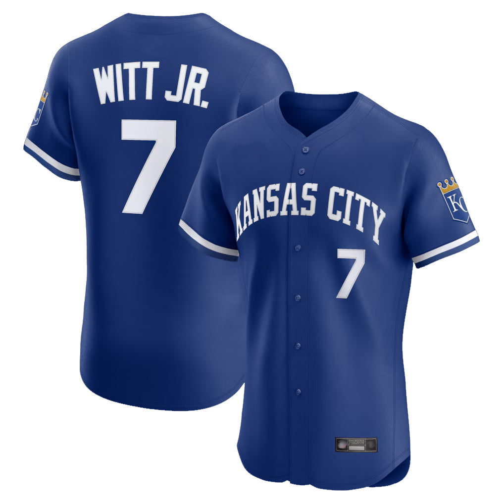 tocy KC.Royals #7 Bobby Witt Jr. Player Royal Limited Elite Home Stitched Jerseys