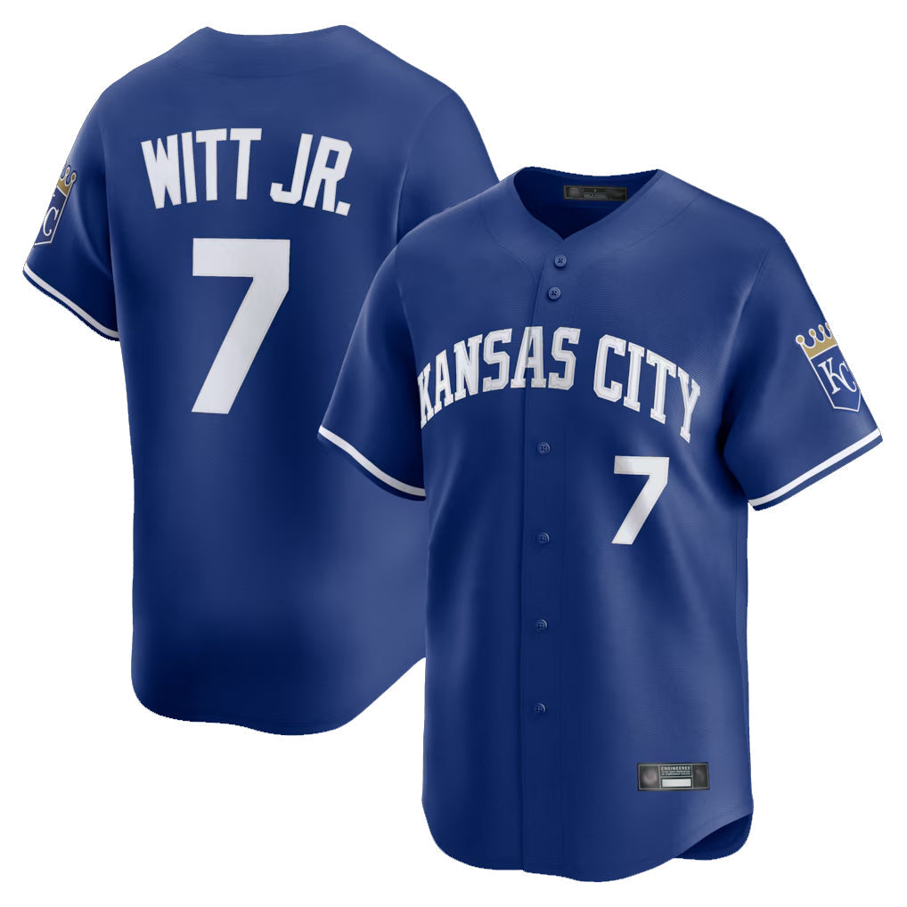 tocy KC.Royals #7 Bobby Witt Jr. Player Royal Limited Home Stitched Jerseys