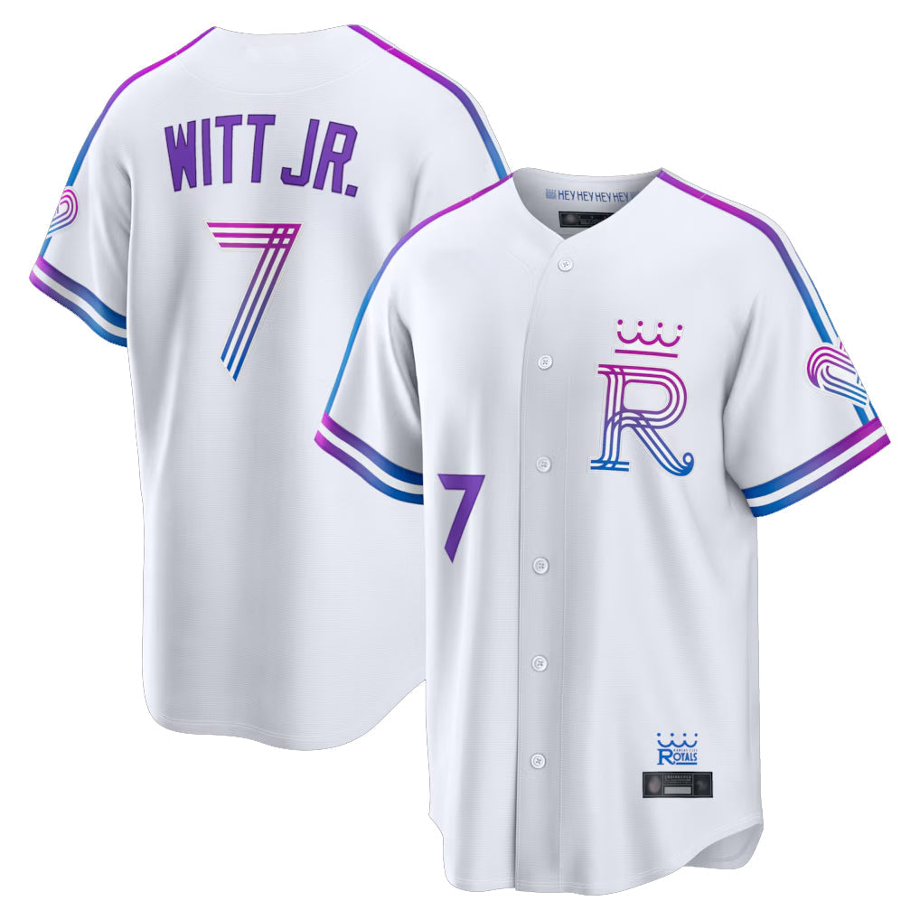 tocy KC.Royals #7 Bobby Witt Jr. Player White 2026 City Connect Limited Home Stitched Jerseys