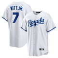 tocy KC.Royals #7 Bobby Witt Jr. Player White Home Game Stitched Jerseys
