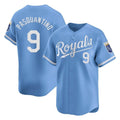 tocy KC.Royals #9 Vinnie Pasquantino Player Light Blue Alt Limited Home Stitched Jerseys