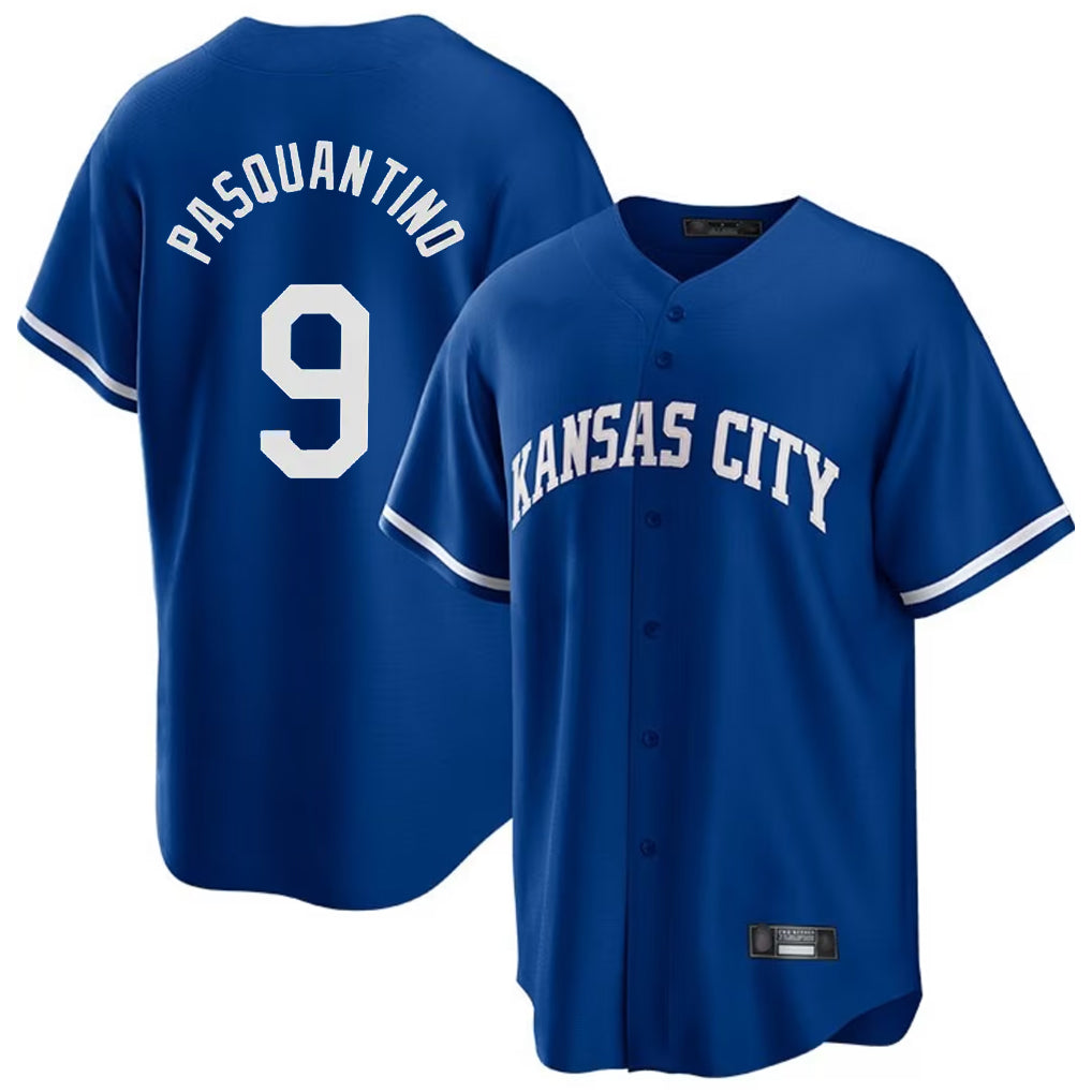 tocy KC.Royals #9 Vinnie Pasquantino Player Royal Game Home Stitched Jerseys