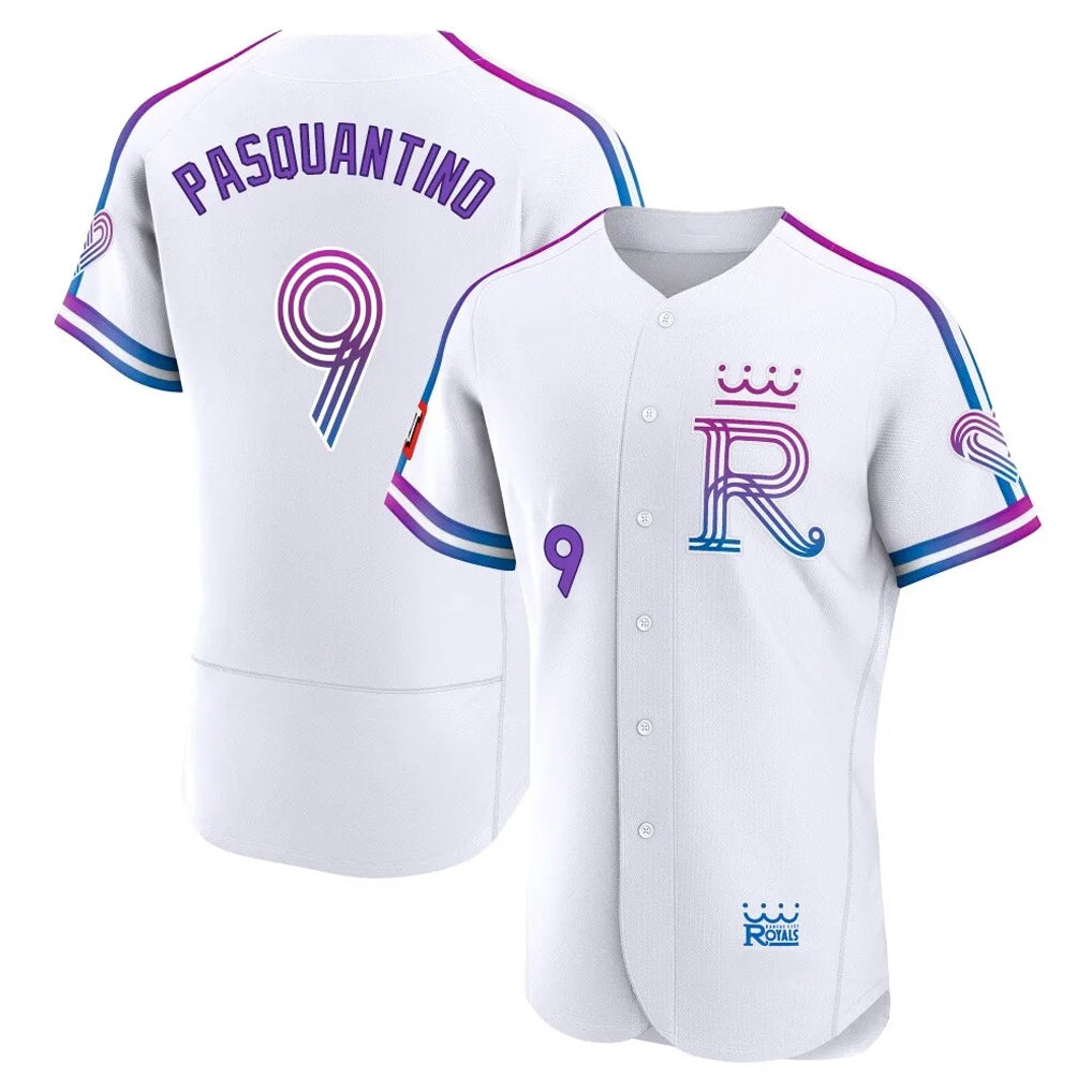 tocy KC.Royals #9 Vinnie Pasquantino Player White 2026 City Connect Limited Elite Home Stitched Jerseys