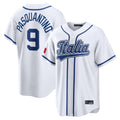 tocy KC.Royals #9 Vinnie Pasquantino Player White Italy 2026 WBC Classic Home Stitched Jerseys