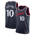 tocy L.Clippers #10 Darius Garland Navy Swingman Stitched Jerseys- Icon Edition
