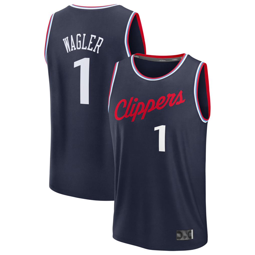 tocy L.Clippers #1 Keaton Wagler Navy Draft First Round Pick Fast Break Stitched Jerseys - Icon Edition