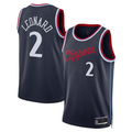 tocy L.Clippers #2 Kawhi Leonard Navy 2024-2025 Swingman Stitched Jerseys - Icon Edition