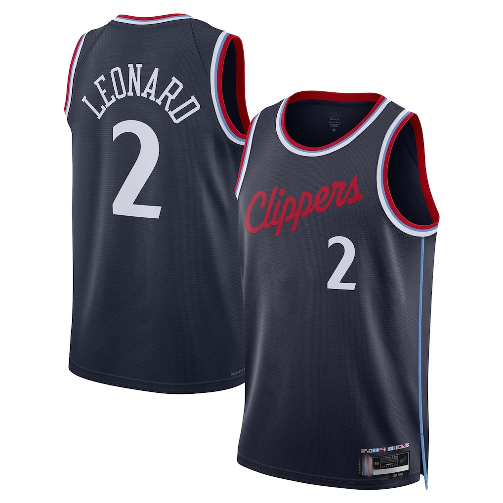 tocy L.Clippers #2 Kawhi Leonard Navy 2024-2025 Swingman Stitched Jerseys - Icon Edition