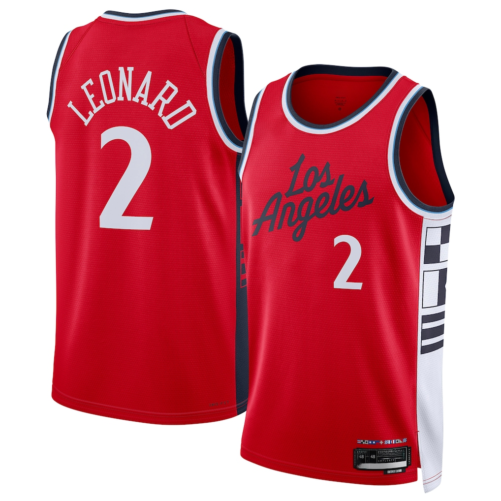 tocy L.Clippers #2 Kawhi Leonard Red 2024-2025 Swingman Stitched Jerseys - Statement Edition