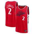 tocy L.Clippers #2 Kawhi Leonard Red Fast Break Replica Player Stitched Jerseys- Statement Edition