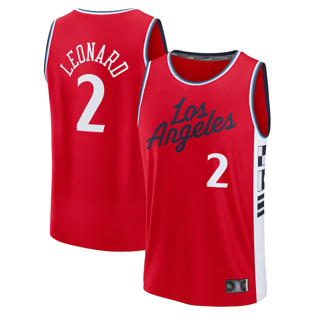 tocy L.Clippers #2 Kawhi Leonard Red Fast Break Replica Player Stitched Jerseys- Statement Edition