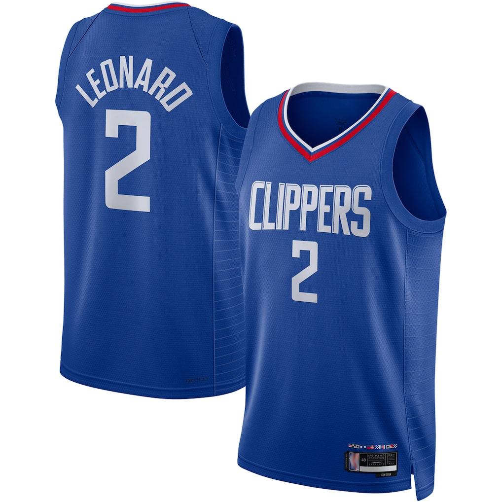 tocy L.Clippers #2 Kawhi Leonard Royal Swingman Stitched Jerseys - Icon Edition