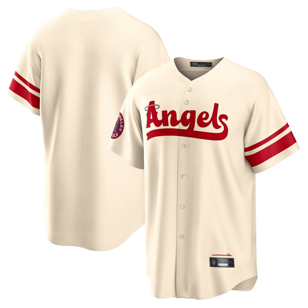 tocy LA.Angels Cream City Connect Home Blank Player Stitched Jerseys