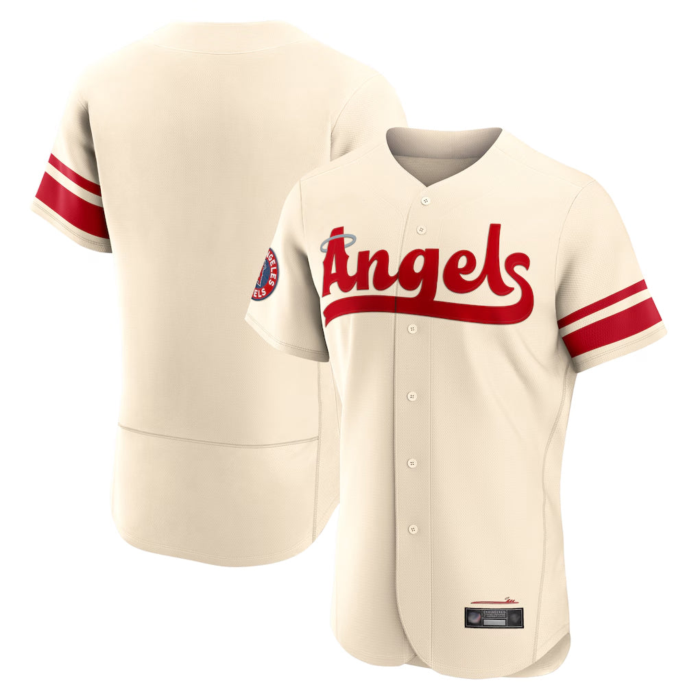 tocy LA.Angels Cream City Connect Limited ELite Home Blank Player Stitched Jerseys