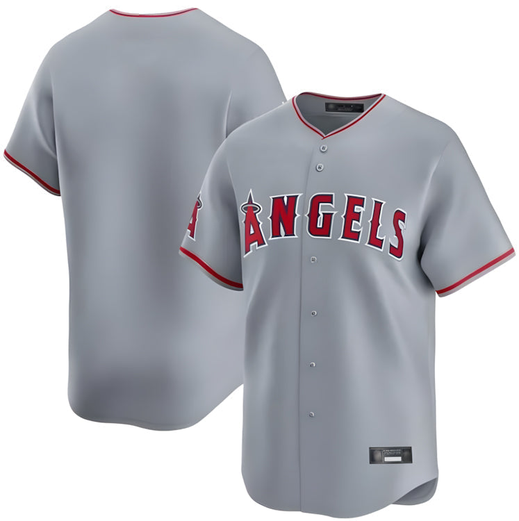 tocy LA.Angels Gray Home Limited Blank Player Stitched Jerseys