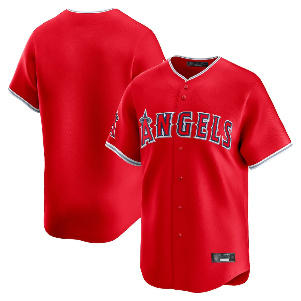 tocy LA.Angels Red Home Limited Blank Player Stitched Jerseys