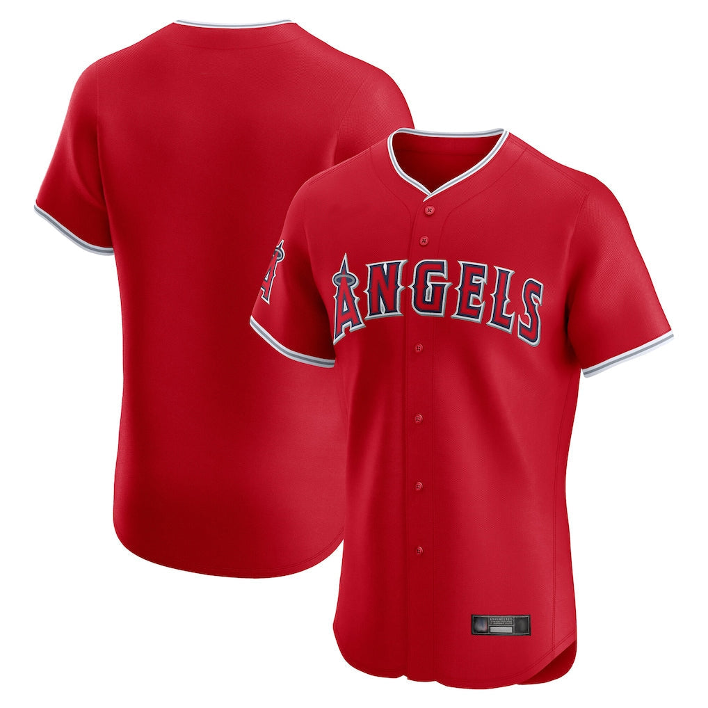 tocy LA.Angels Red Home Limited Elite Blank Player Stitched Jerseys