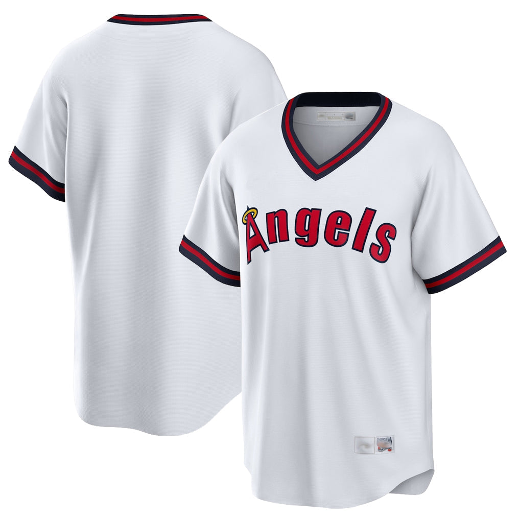 tocy LA.Angels White T-shirt Home Game Blank Player Stitched Jerseys
