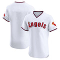 tocy LA.Angels White T-shirt Home Limited Elite Blank Player Stitched Jerseys