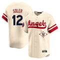 tocy LA.Angels #12 Jorge Soler Player Cream City Connect Limited Home Stitched Jerseys