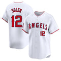 tocy LA.Angels #12 Jorge Soler Player White Limited Home Stitched Jerseys