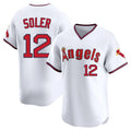 tocy LA.Angels #12 Jorge Soler Player White T-shirt Home Limited Stitched Jerseys