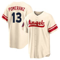 tocy LA.Angels #13 Drew Pomeranz Player Cream City Connect Home Stitched Jerseys