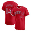 tocy LA.Angels #14 Logan O'Hoppe Player Red Home Limited Elite Stitched Jerseys
