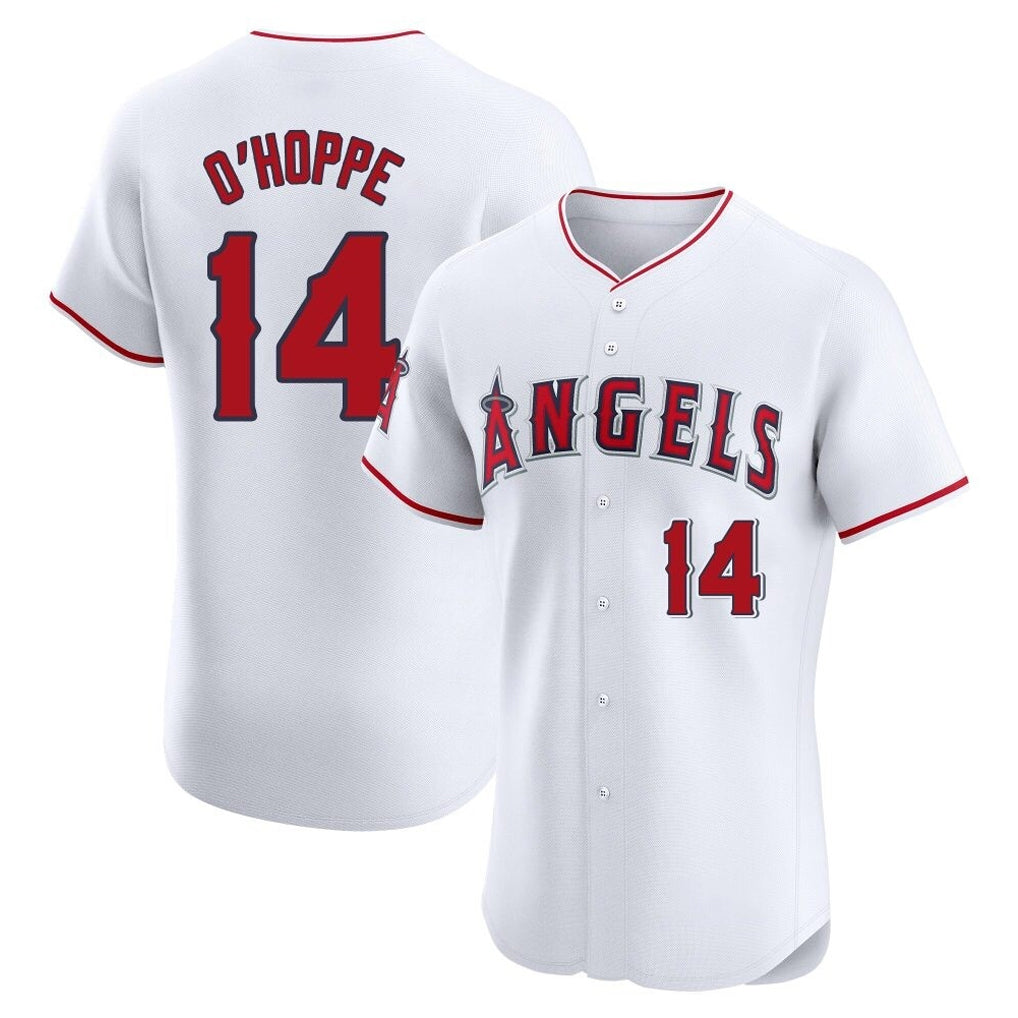 tocy LA.Angels #14 Logan O'Hoppe Player White Limited Elite Stitched Home Jerseys