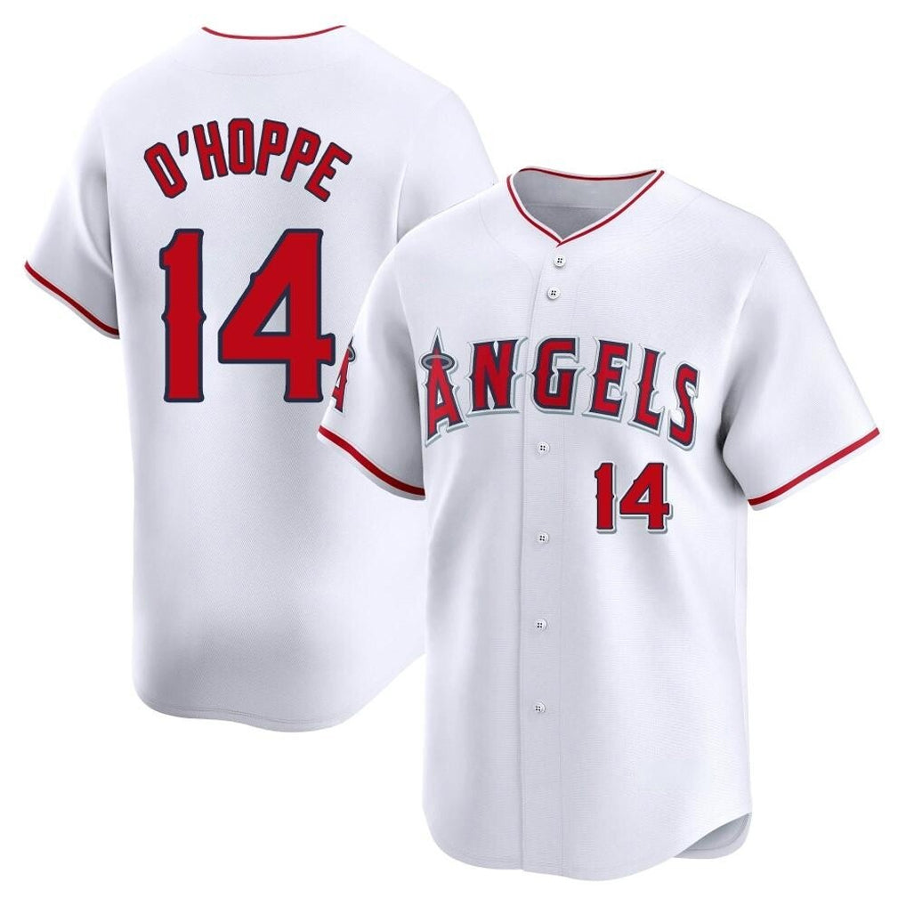 tocy LA.Angels #14 Logan O'Hoppe Player White Limited Home Stitched Jerseys