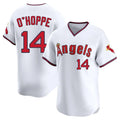 tocy LA.Angels #14 Logan O'Hoppe Player White T-shirt Home Limited Stitched Jerseys