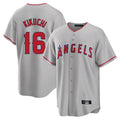 tocy LA.Angels #16 Yusei Kikuchi Player Gray Home Game Stitched Jerseys