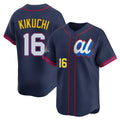 tocy LA.Angels #16 Yusei Kikuchi Player Navy Limited American League All-Star Edition Stitched Jerseys