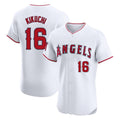 tocy LA.Angels #16 Yusei Kikuchi Player White Limited Elite Stitched Home Jerseys