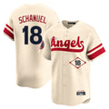 tocy LA.Angels #18 Nolan Schanuel Player Cream City Connect Limited Home Stitched Jerseys