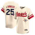 tocy LA.Angels #25 Travis d'Arnaud Player Cream City Connect Limited Home Stitched Jerseys