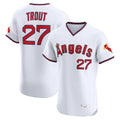 tocy LA.Angels #27 Mike Trout Player White T-shirt Home Limited Elite Stitched Jerseys