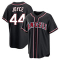 tocy LA.Angels #44 Ben Joyce Player Black Fashion Out Home Game Stitched Jerseys