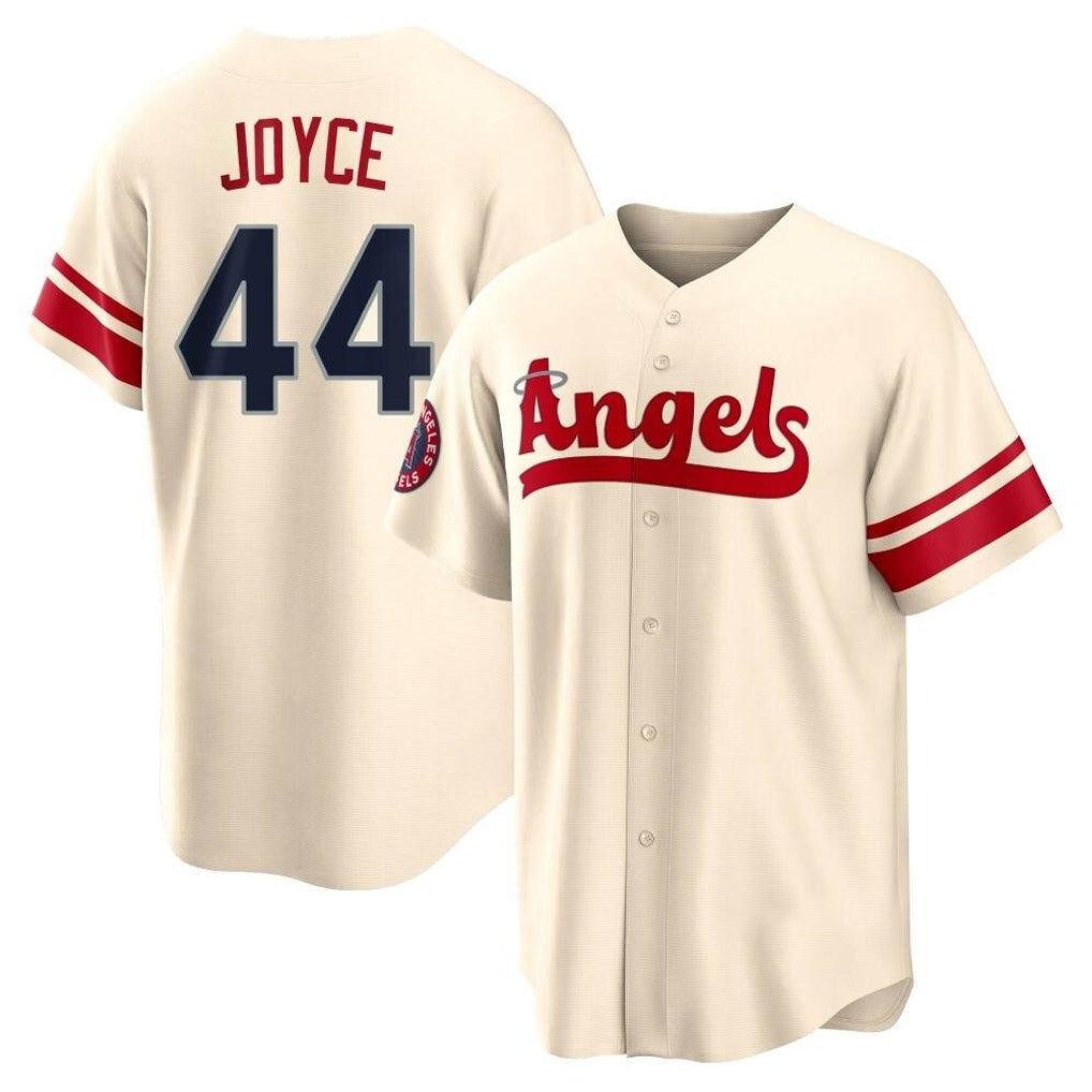 tocy LA.Angels #44 Ben Joyce Player Cream City Connect Home Stitched Jerseys