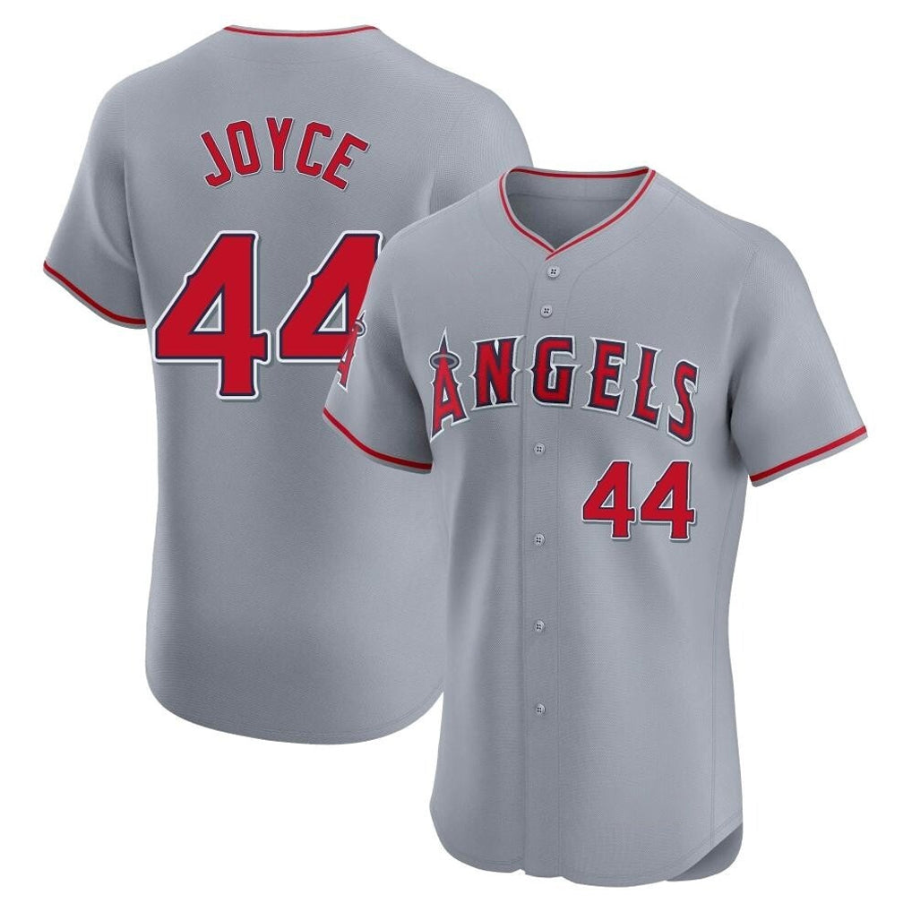 tocy LA.Angels #44 Ben Joyce Player Gray Home Limited Elite Stitched Jerseys
